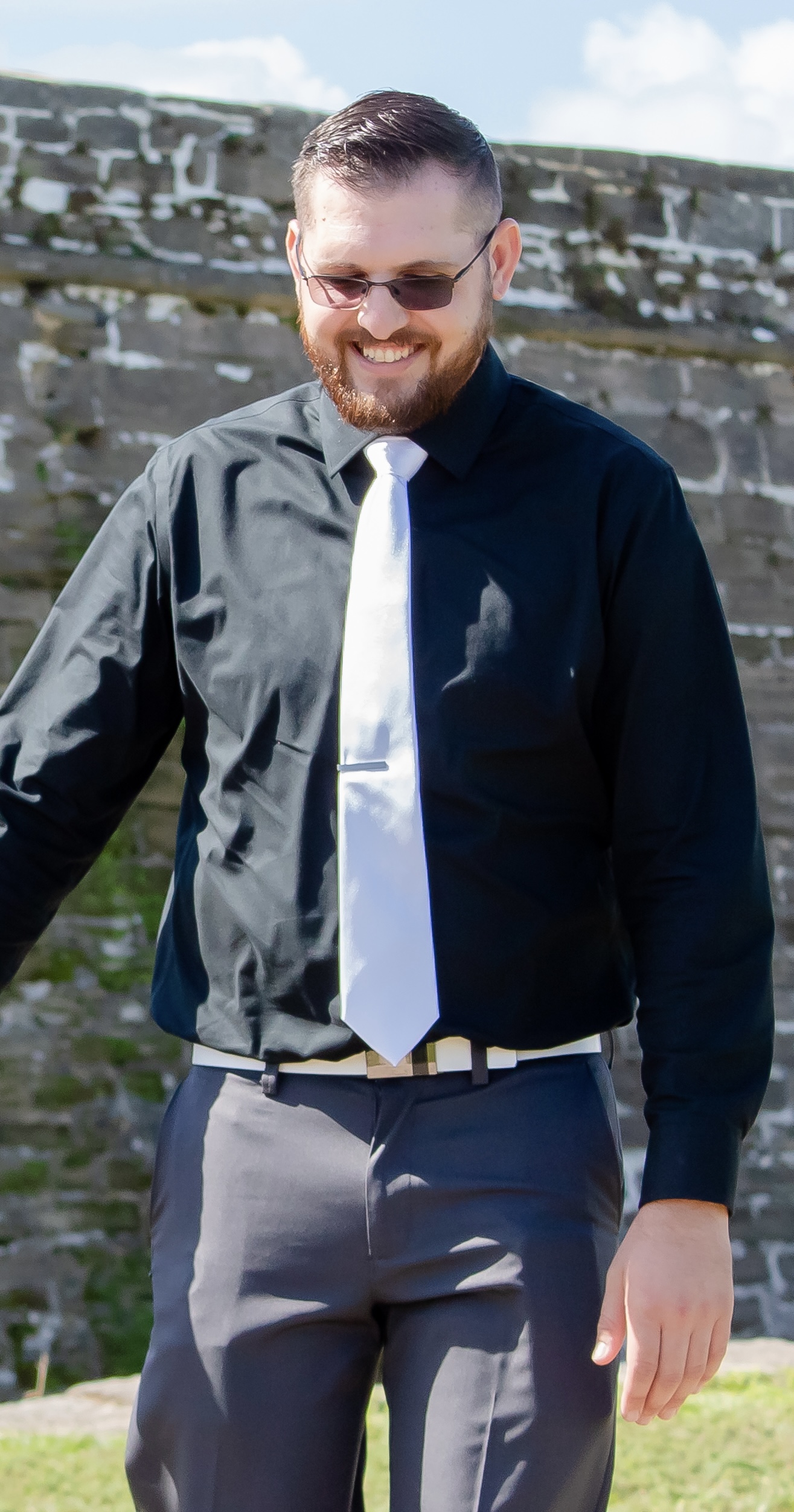 Corey Walking Smiling
